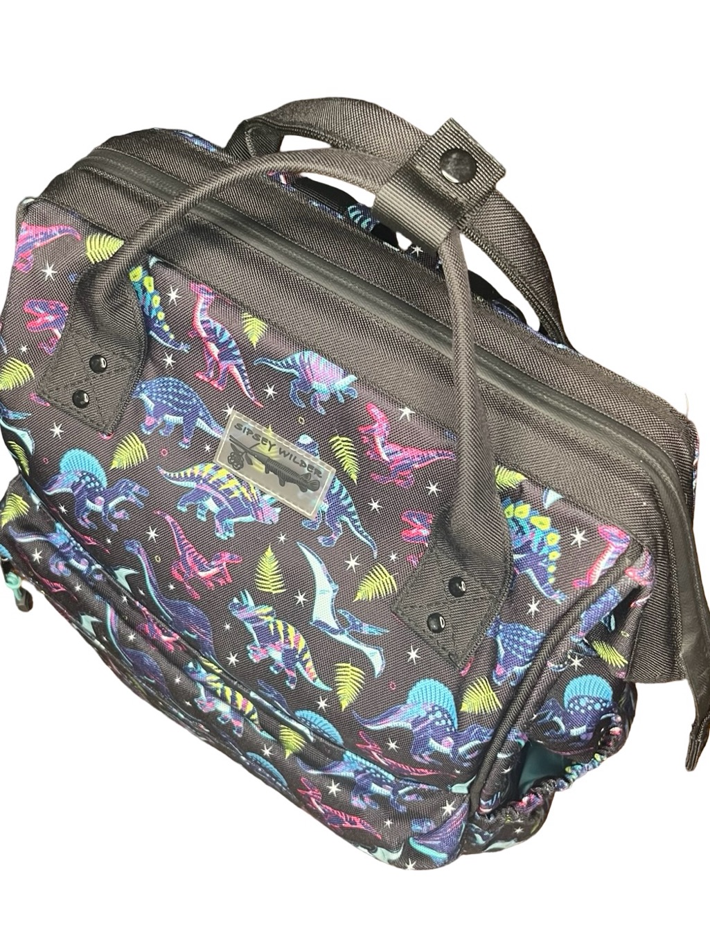 Sipsey Wilder Cosmic Dinos Glow In The Dark Kids School Backpack Dinosaur — image 4 of 8